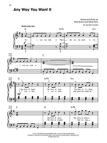 Pop & Movie Hits A to Z: 45 Fun and Familiar Piano Arrangements (Easy Piano),Used
