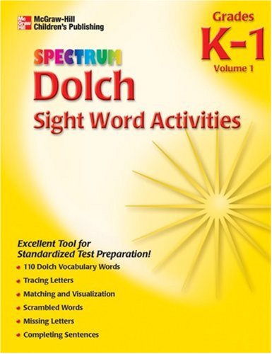 Dolch Sight Word Activities: Grade K1,Used