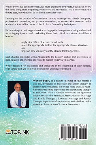 Basic Counseling Techniques: A Beginning Therapist's Toolkit,Used