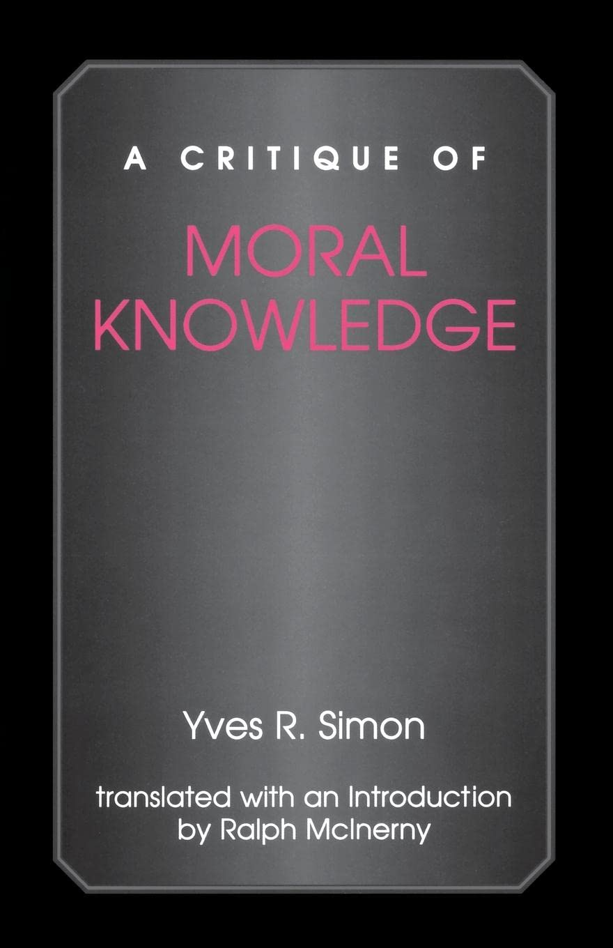 A Critique of Moral Knowledge,Used