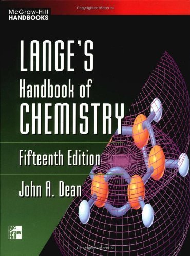 Lange'S Handbook Of Chemistry,Used