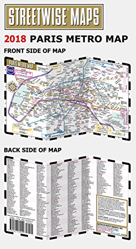 Streetwise Paris Metro Map  Laminated Metro Map of Paris, France (Michelin Streetwise Maps),Used
