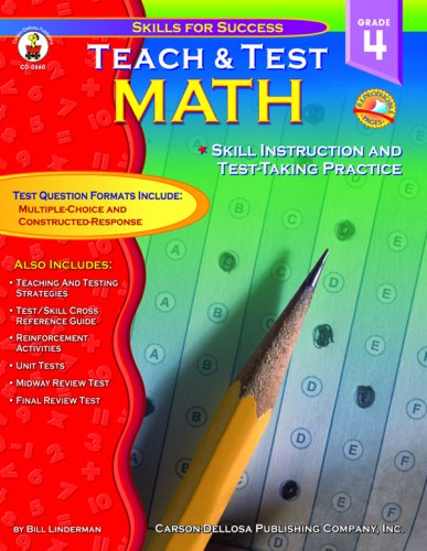 Teach & Test Math Grade 4,Used