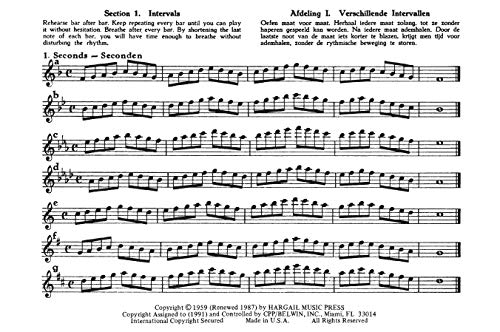 95 Dexterity Exercises for Recorders in F (Hargail Performance),Used