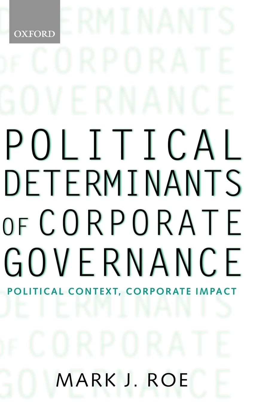 Political Determinants Of Corporate Governance