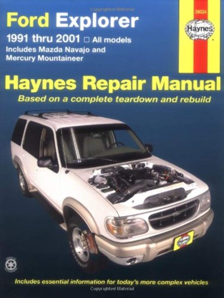 Ford Explorer 912001, incl Mazda Navajo/Mercury Mountaineer (Haynes Repair Manuals),Used