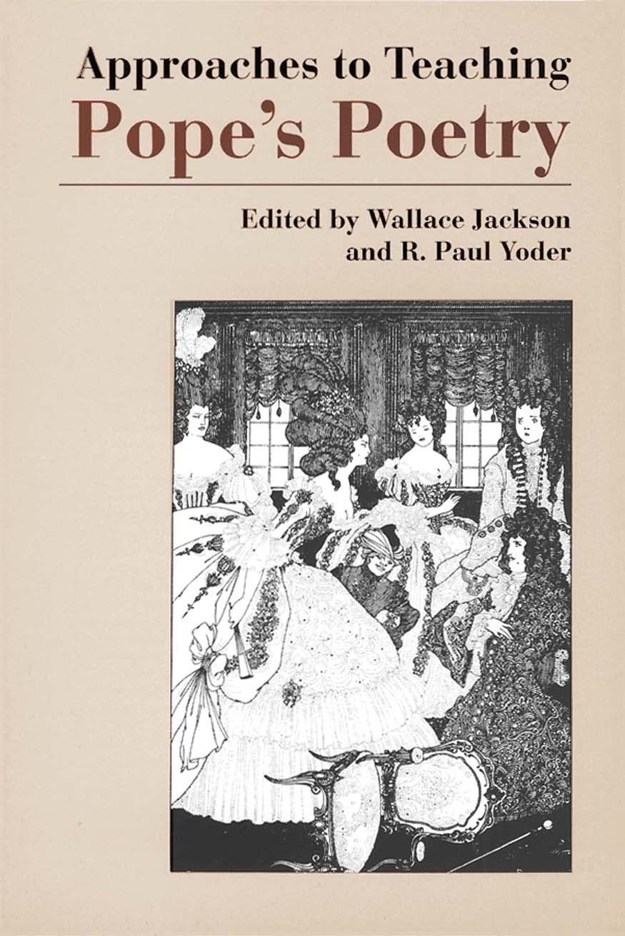 Approaches to Teaching Pope's Poetry (Approaches to Teaching World Literature),Used