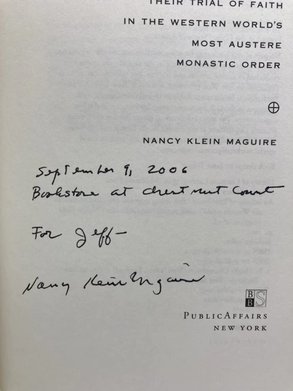 An Infinity of Little Hours: Five Young Men and Their Trial of Faith in the Western World's Most Austere Monastic Order,Used