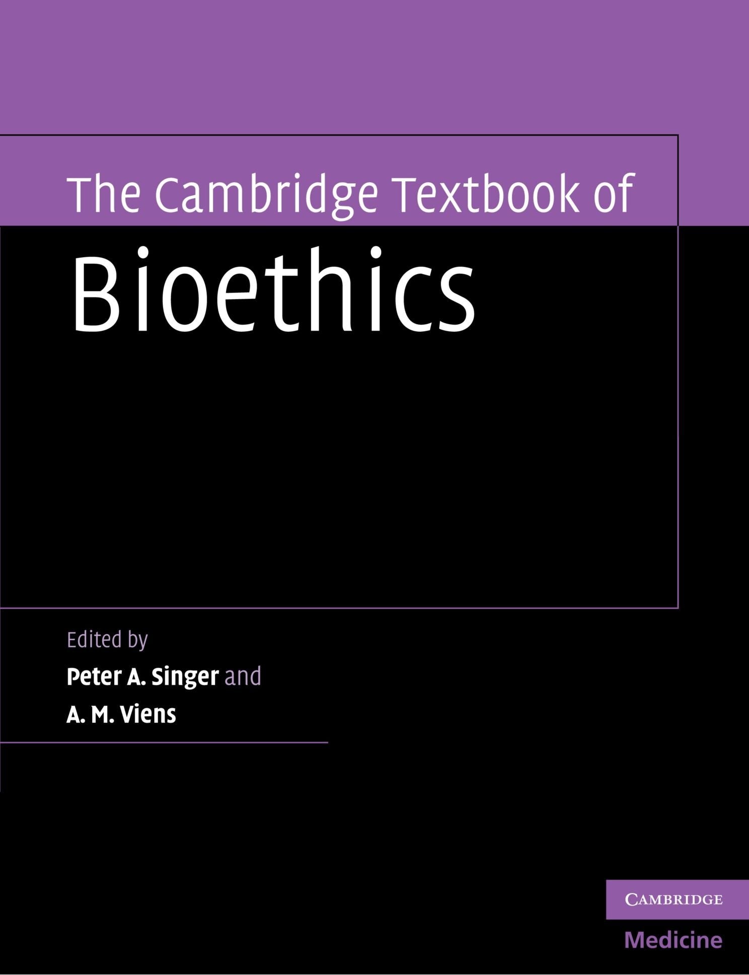 The Cambridge Textbook of Bioethics,Used