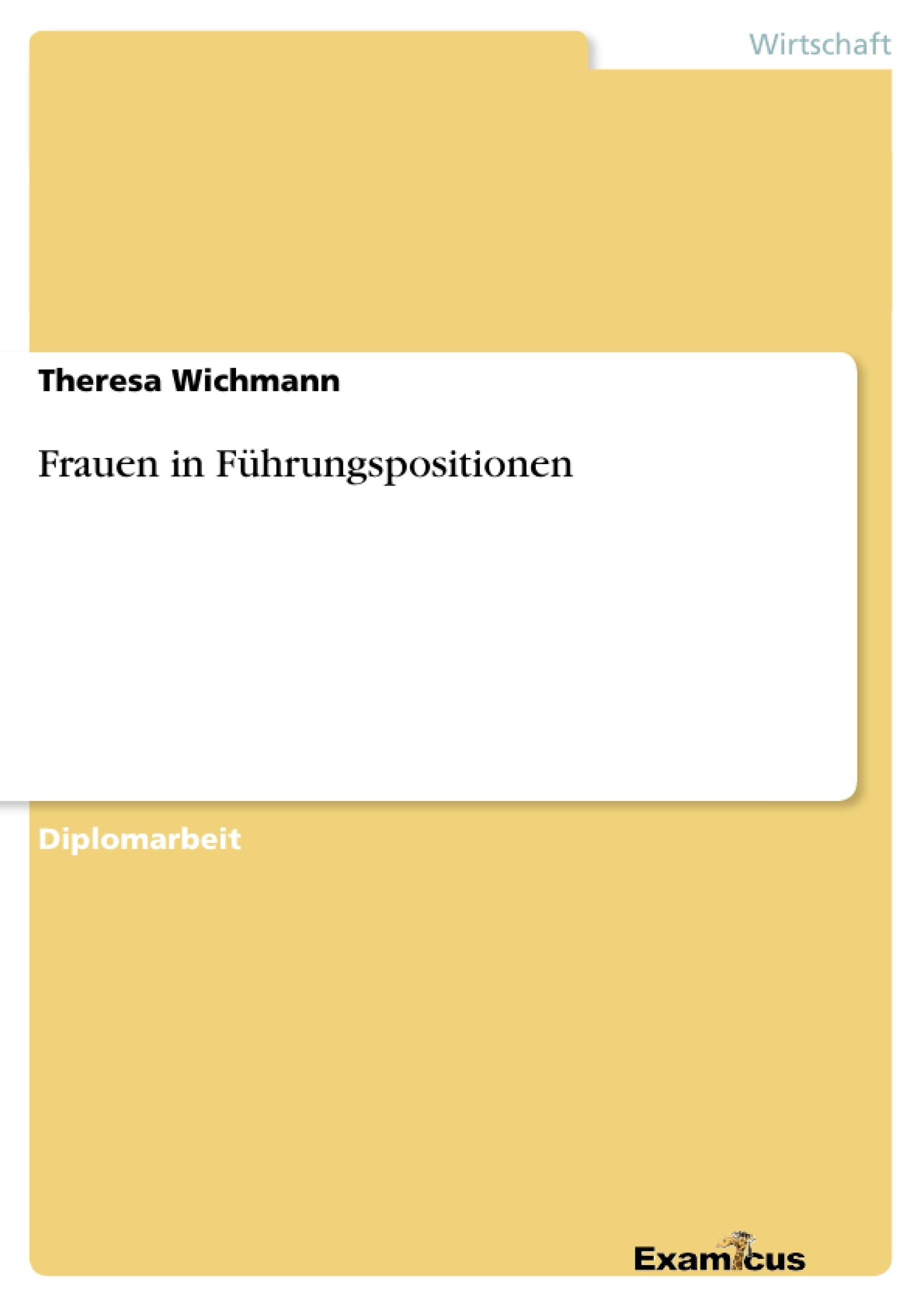 Frauen in Fhrungspositionen (German Edition),Used