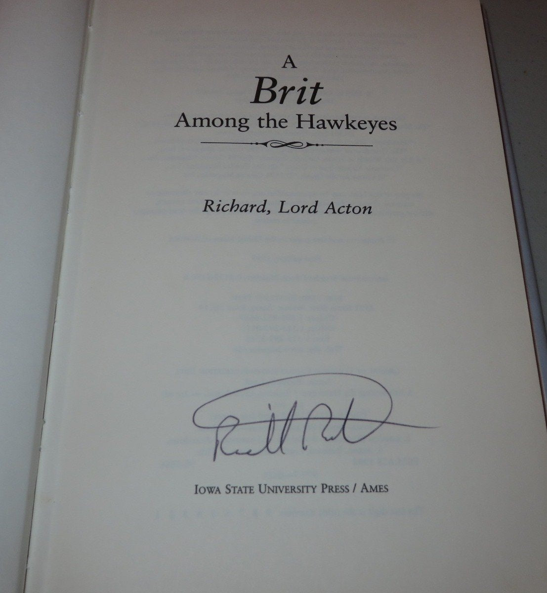 A Brit Among the Hawkeyes,Used