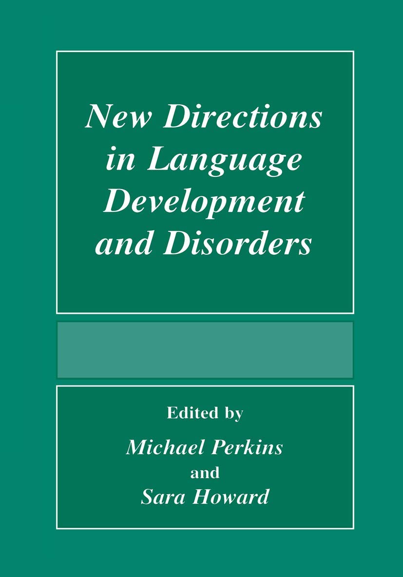 New Directions In Language Development And Disorders,Used