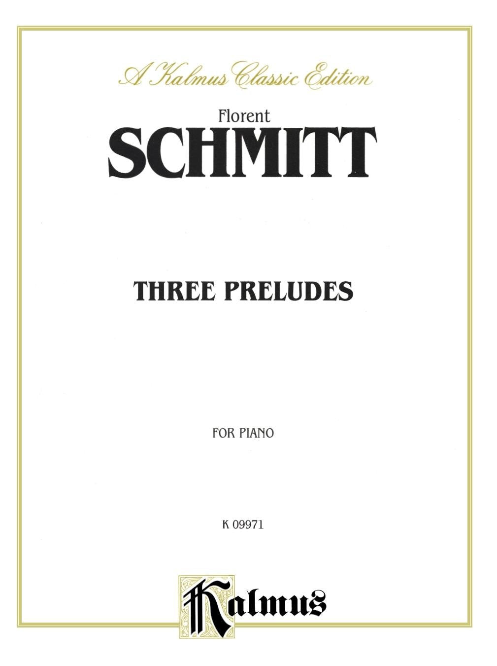 Three Preludes (Kalmus Edition),Used