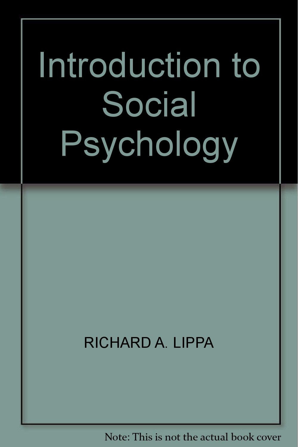 Introduction to Social Psychology,Used