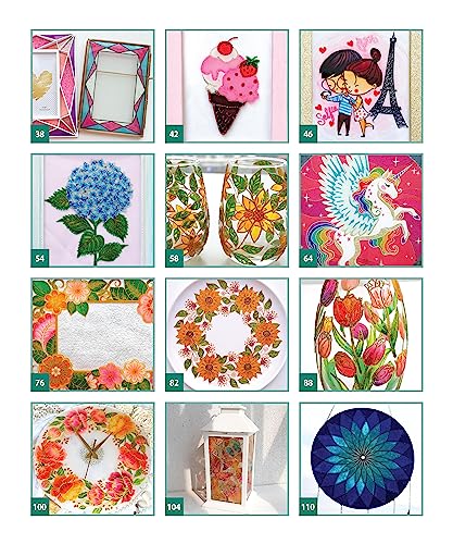 Beginner's Guide to Glass Painting: 16 Amazing Projects for Picture Frames, Dishware, Mirrors, and More! (Fox Chapel Publishing),New
