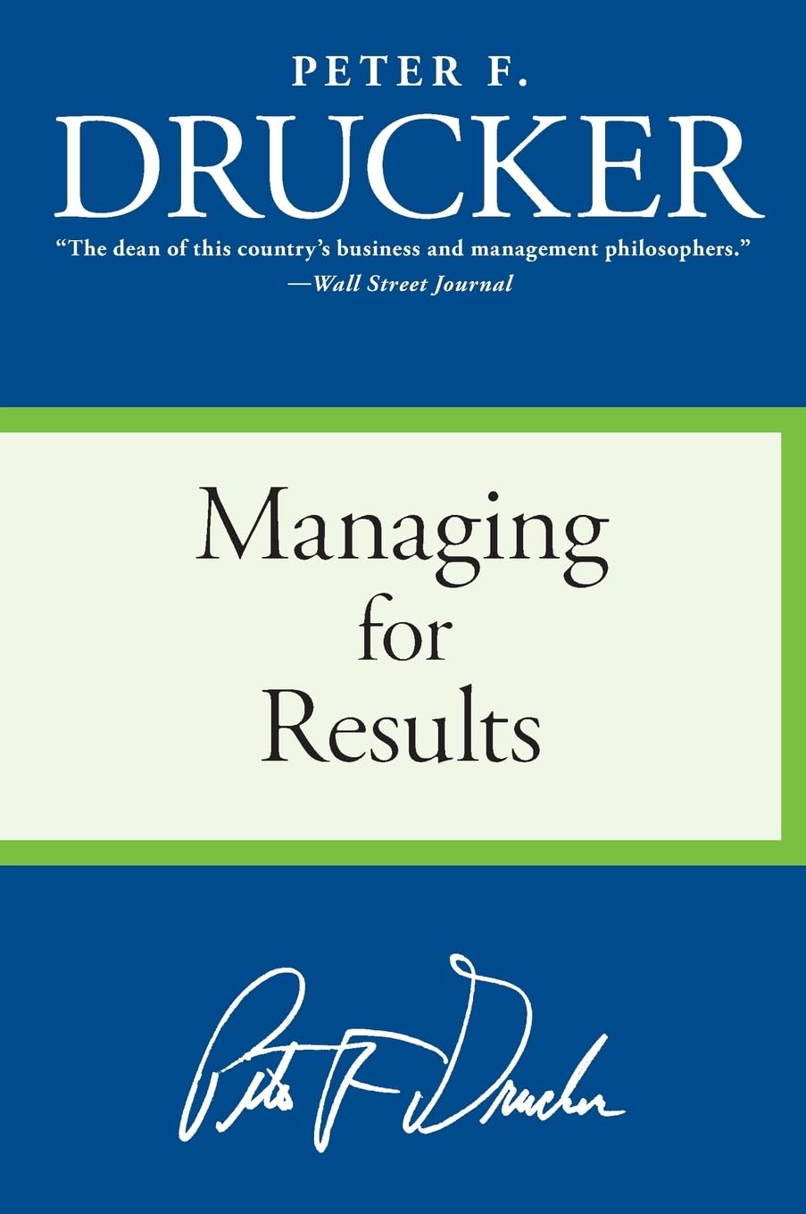 managing for results,Used