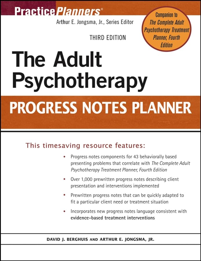 The Adult Psychotherapy Progress Notes Planner,Used
