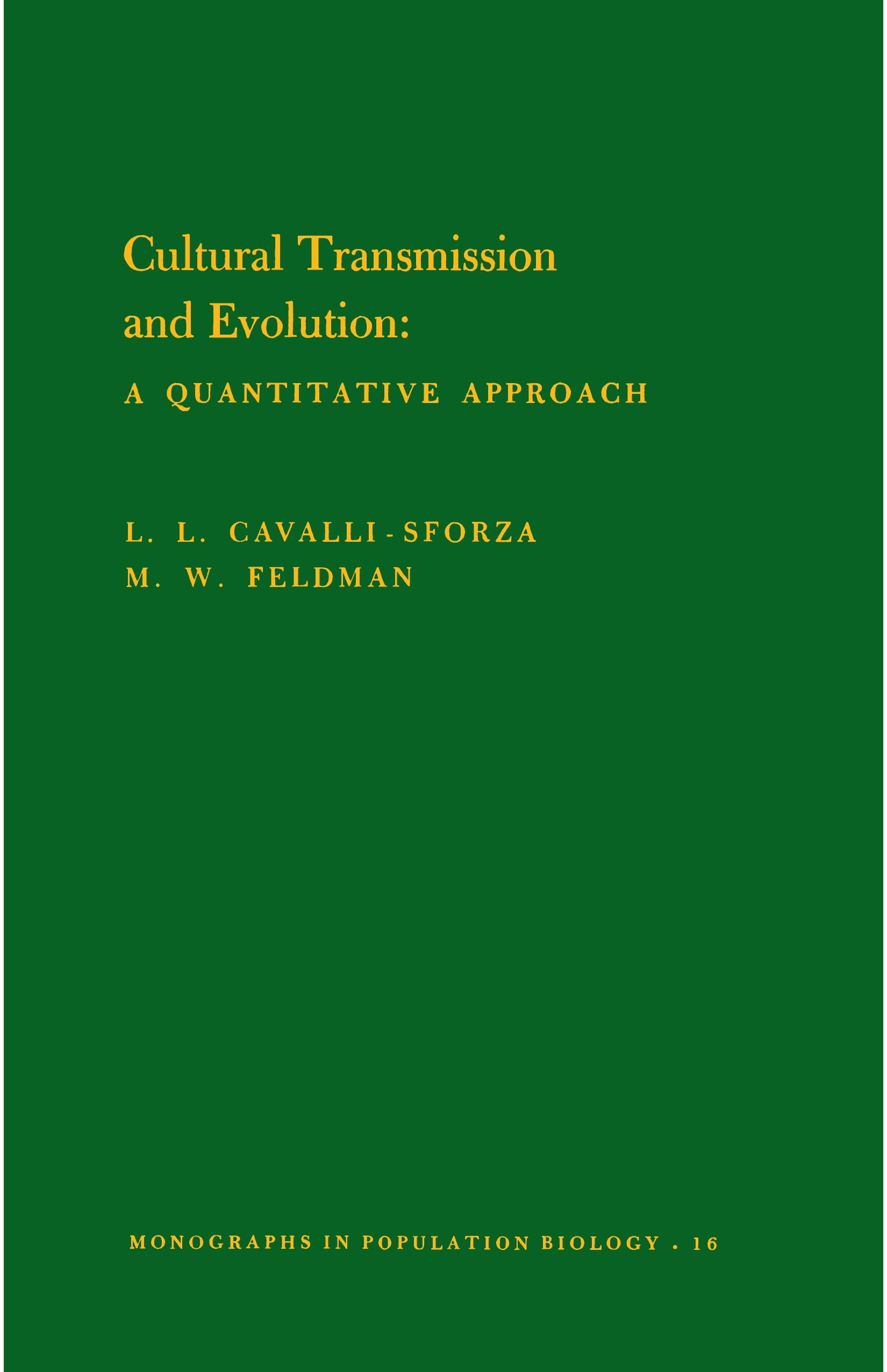 Cultural Transmission And Evolution,New