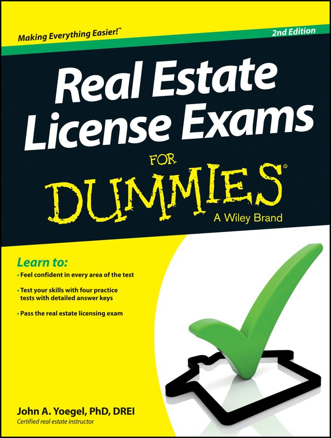 Real Estate License Exams for Dummies: Second Edition,New