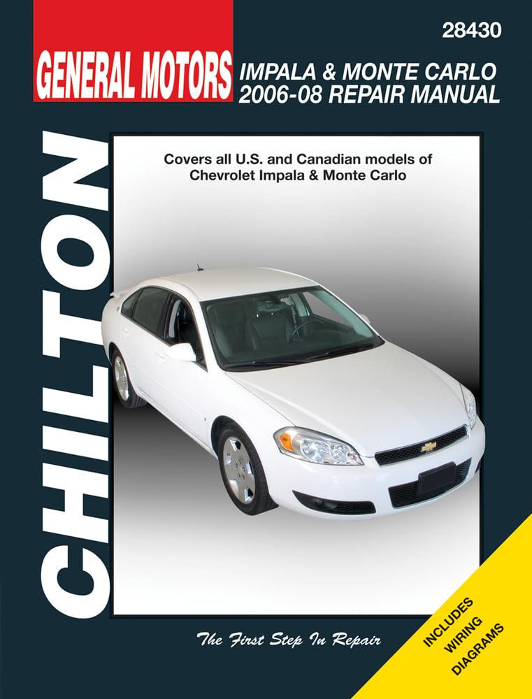 General Motors Chevrolet Impala & Monte Carlo 200608 Repair Manaul (Chilton's Total Car Care Repair Manuals),Used