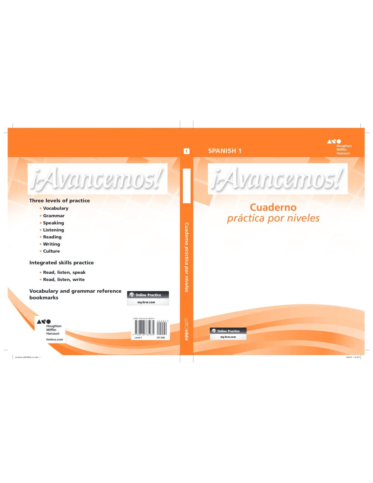 Avancemos: Cuaderno, Practica Por Niveles, Student Edition, Level 1 (Spanish Edition),New