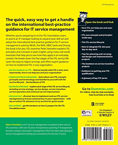 ITIL For Dummies, 2011 Edition,New