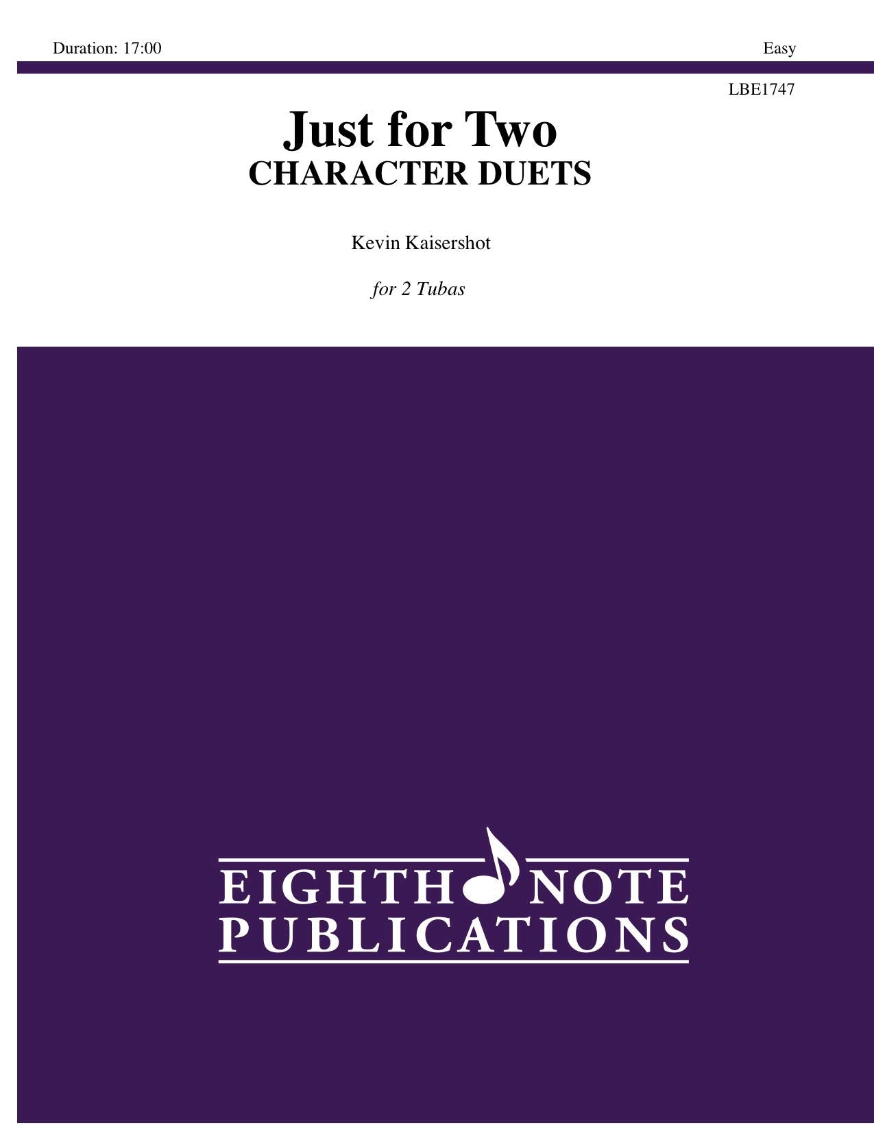 Just for Two Character Duets: 2 Tubas, Part(s) (Eighth Note Publications),Used