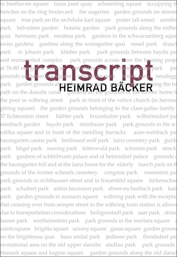 Transcript (German and Austrian Literature Series),Used