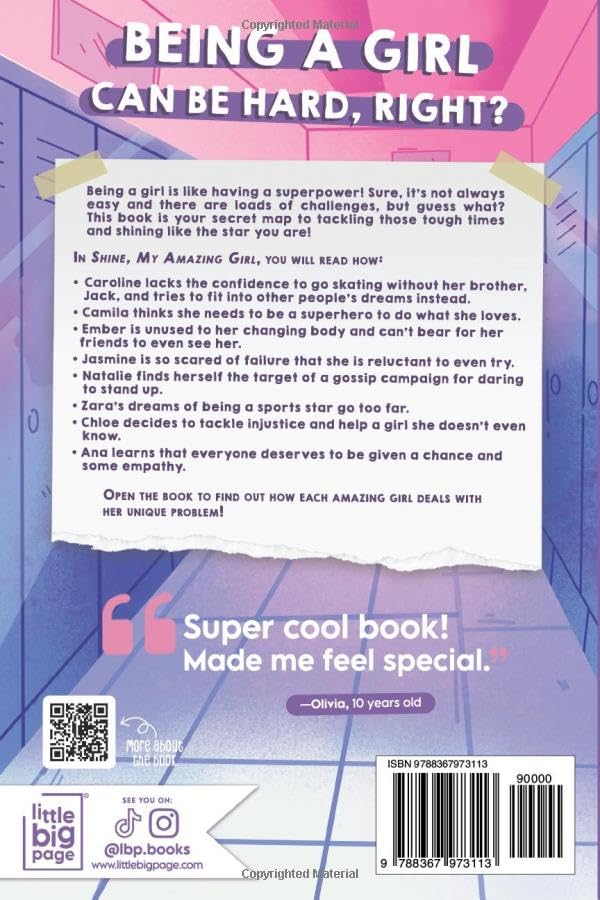 Shine, My Amazing Girl: Inspiring Stories That Help Build Confidence And SelfEsteem (Chapter Books for 3rd, 4th, and 5th Grader,Used