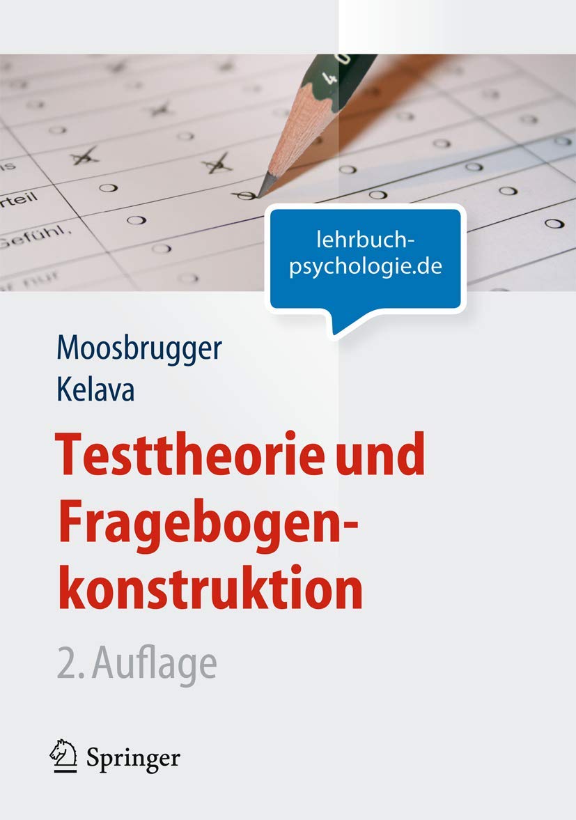 Testtheorie und Fragebogenkonstruktion (SpringerLehrbuch) (German Edition),Used