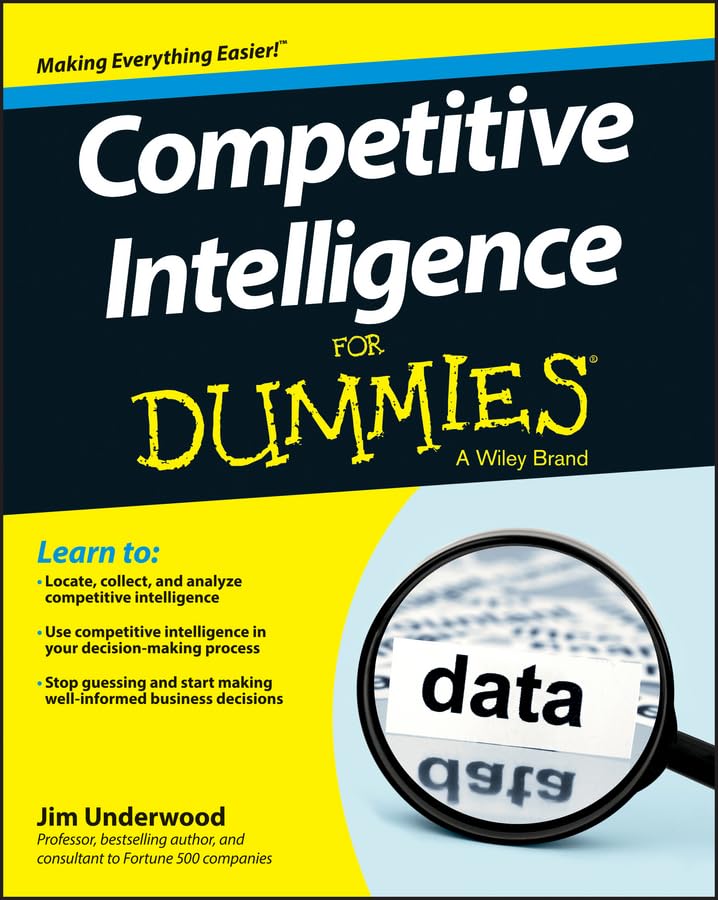 Competitive Intelligence For Dummies,Used