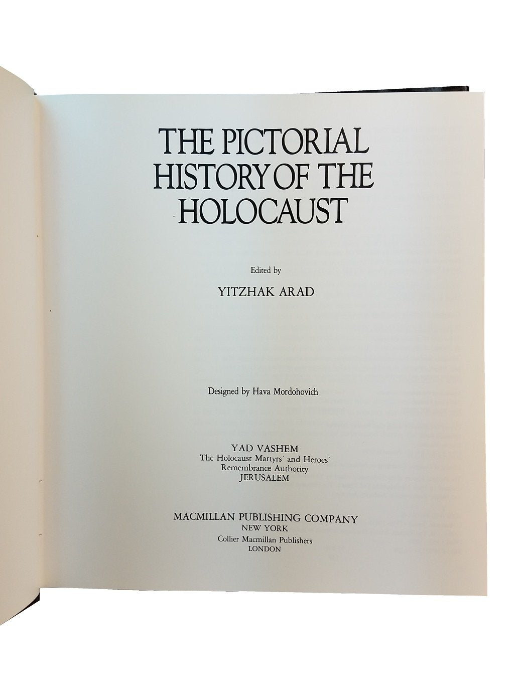The Pictorial History of the Holocaust,New