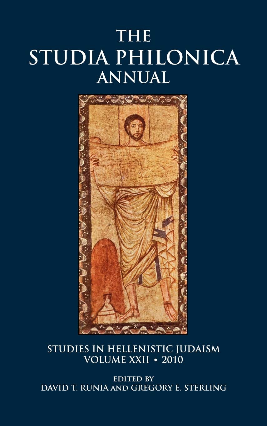 Studia Philonica Annual XXII, 2010: 22 (Studia Philonica Annual: Studies in Hellenistic Judaism),Used