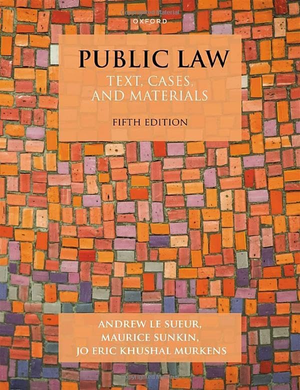Public Law: Text, Cases, and Materials,Used