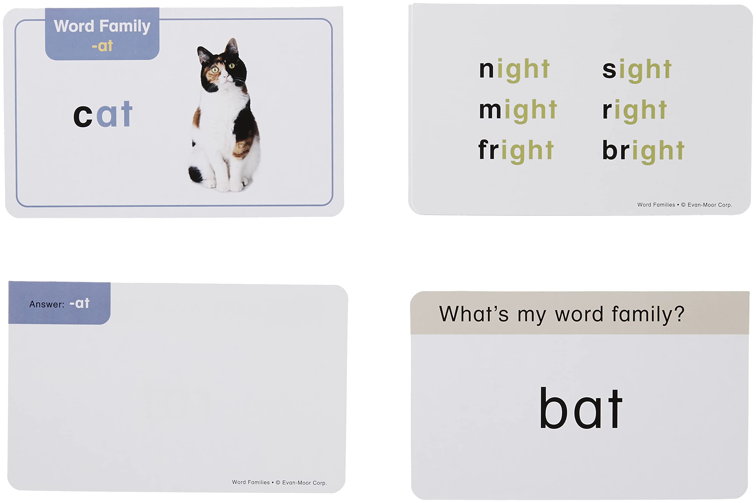 Flashcards: Word Families (Learning Line Flashcards),New
