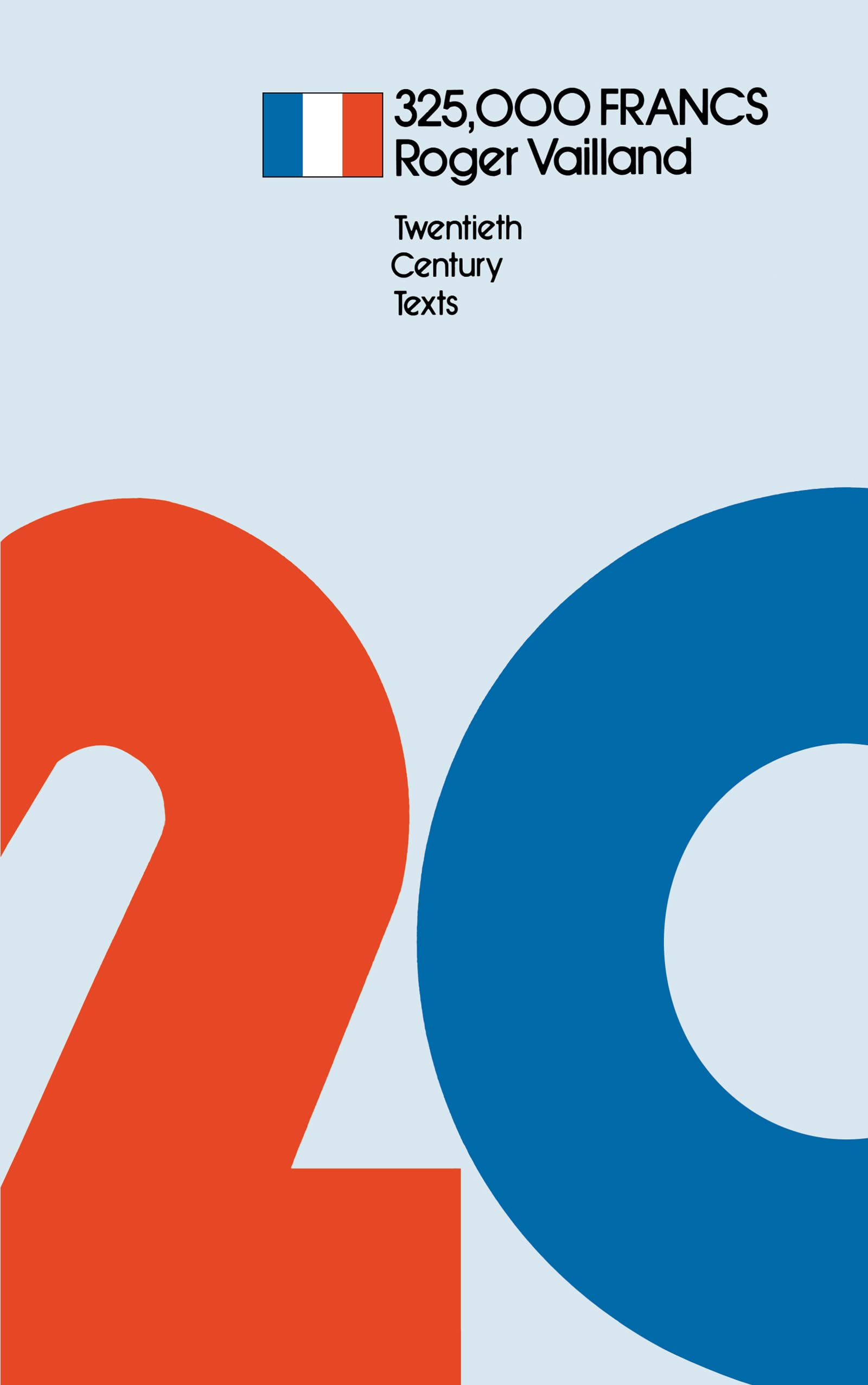 325,000 Francs (Twentieth Century Texts),Used