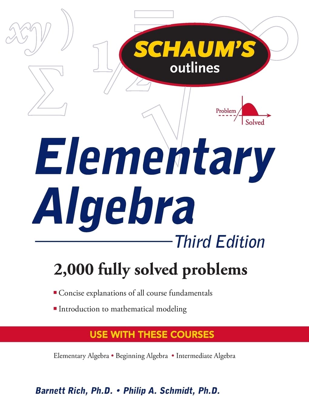Schaum's Outline of Elementary Algebra, 3ed,New
