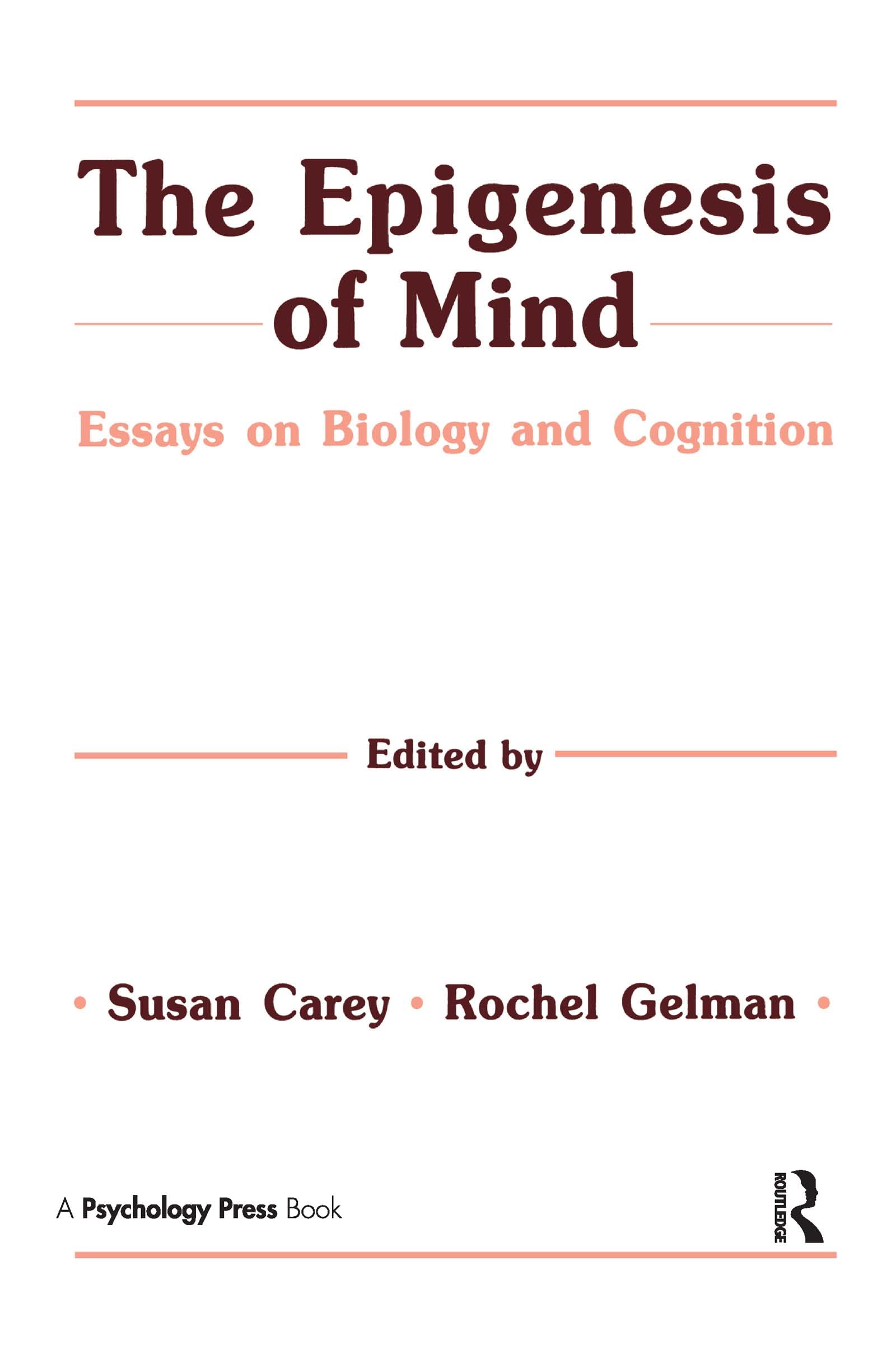 The Epigenesis Of Mind: Essays On Biology And Cognition (Jean Piaget Symposia Series),Used