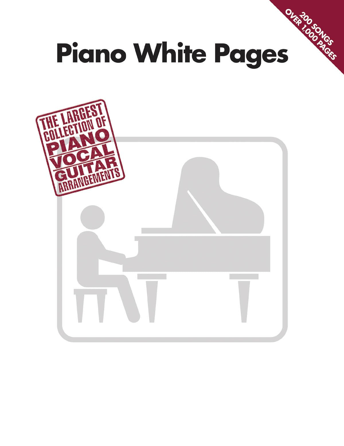 Piano White Pages: The Largest Collection of Piano/Vocal/Guitar Arrangements Piano, Vocal and Guitar Chords,Used