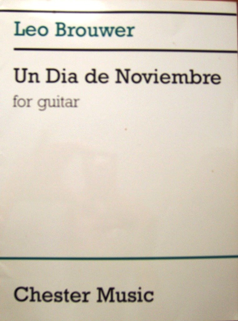 Un Dia de Noviembre: for Guitar,Used