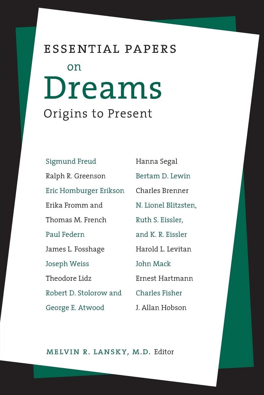 Essential Papers On Dreams (Essential Papers On Psychoanalysis, 4),New