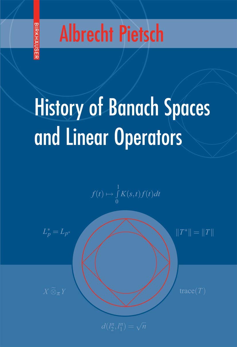 History Of Banach Spaces And Linear Operators,Used