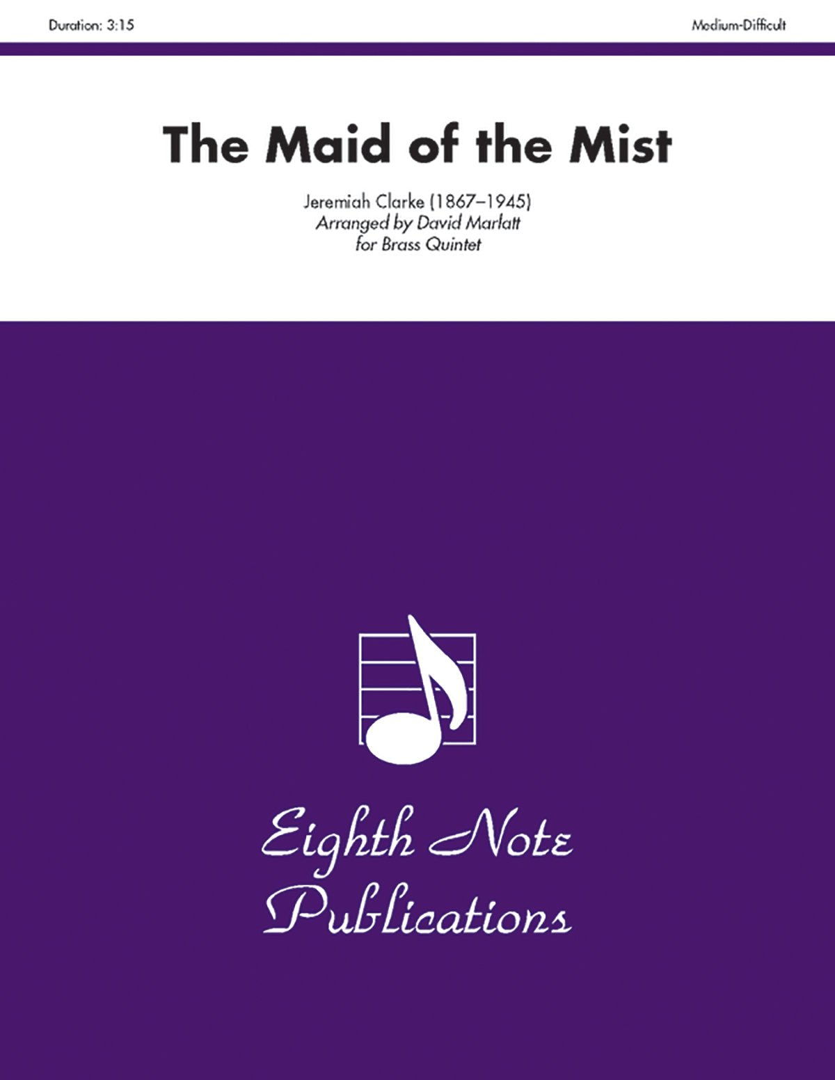 The Maid Of The Mist: Trumpet Feature, Score & Parts (Eighth Note Publications),Used