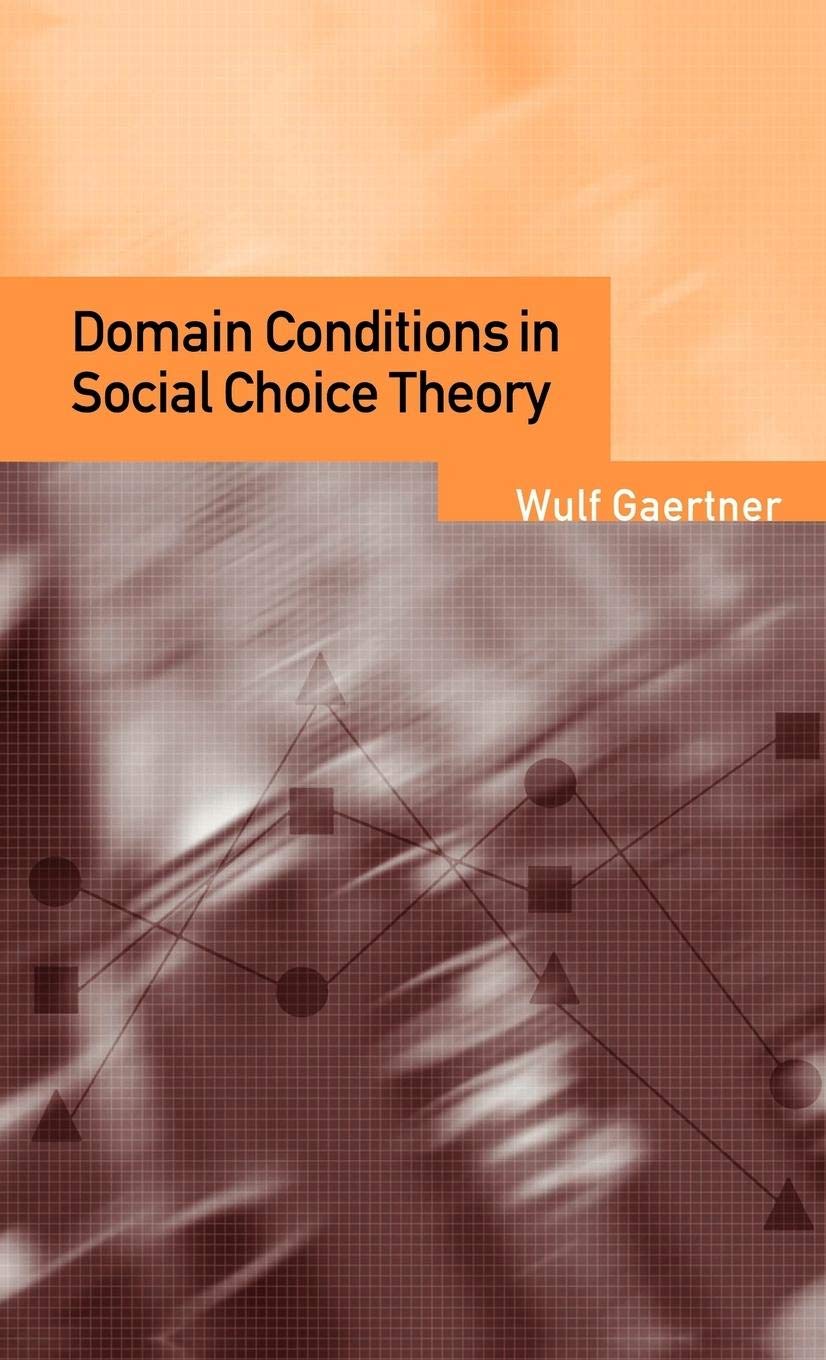 Domain Conditions in Social Choice Theory,New