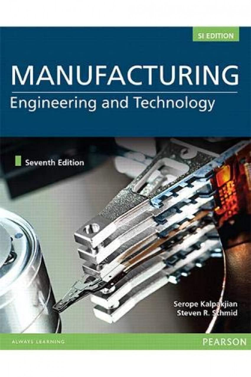 MANUFACTURING ENGINEERING & TECHNOLOGY IN SI UNITS,Used