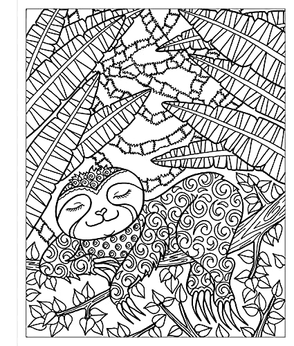 Zendoodle Coloring: Sleepy Sloths: Calm Creatures to Color and Display,Used