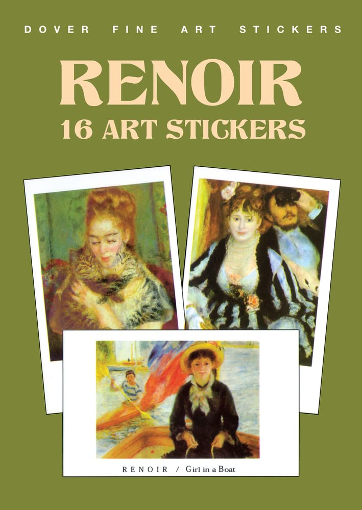 Renoir: 16 Art Stickers (Dover Art Stickers),Used