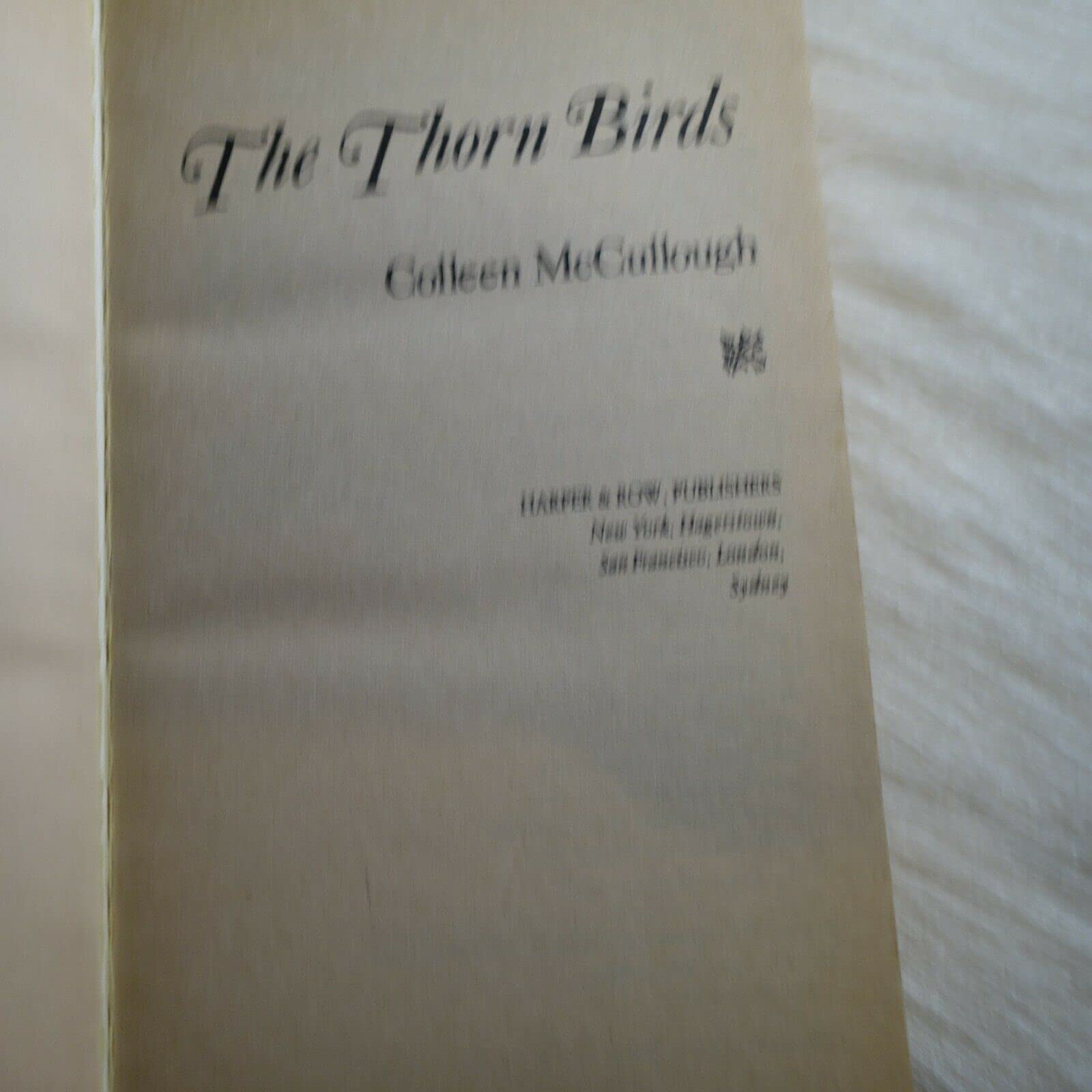 The Thorn Birds,Used