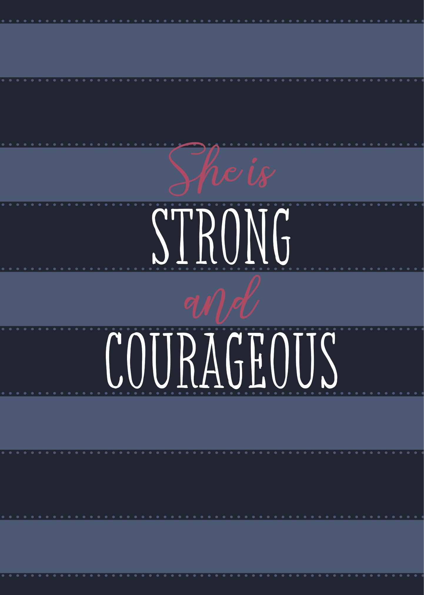She Is Strong and Courageous: A 90Day Devotional,Used
