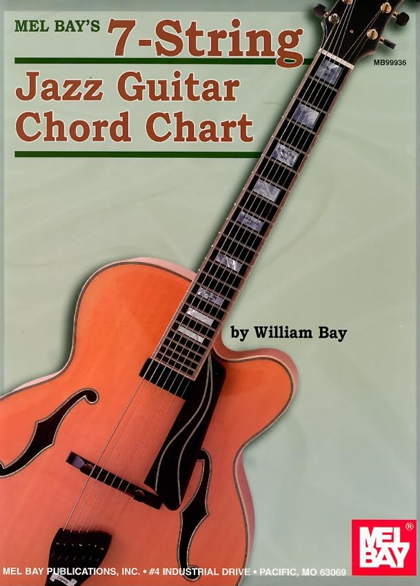 7String Jazz Guitar Chord Chart,Used